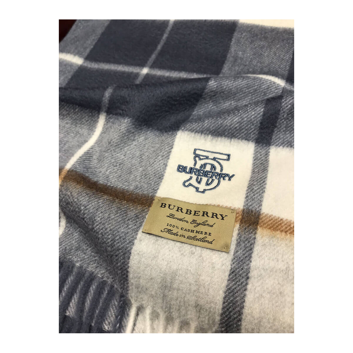 Burberry Unisex Check Wool Scarf 2404