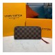 Louis Vuitton Damier Ebene Clemence Wallet N60534 N41626