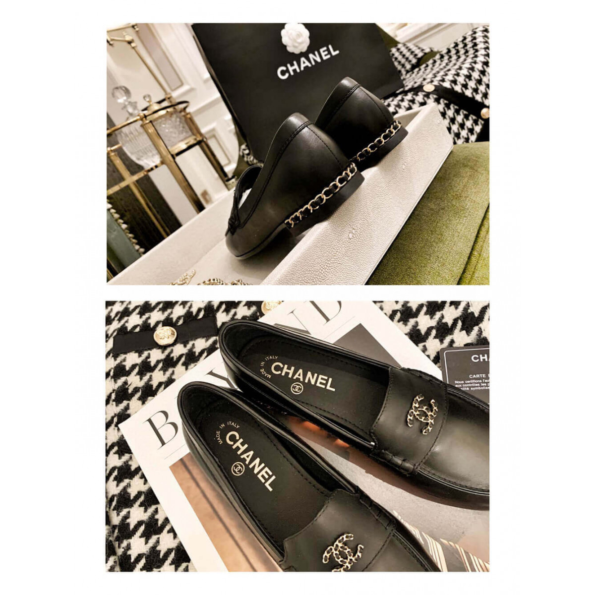 Chanel Chain Plain Loafers G35631