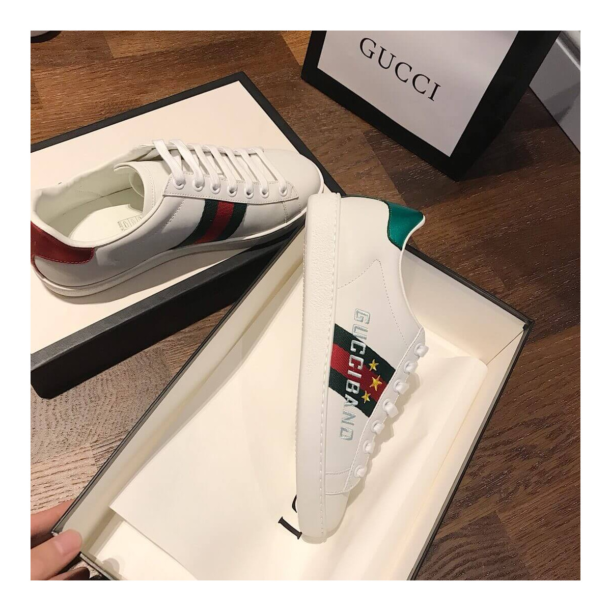 Gucci Ace Sneaker with Gucci Band 603693