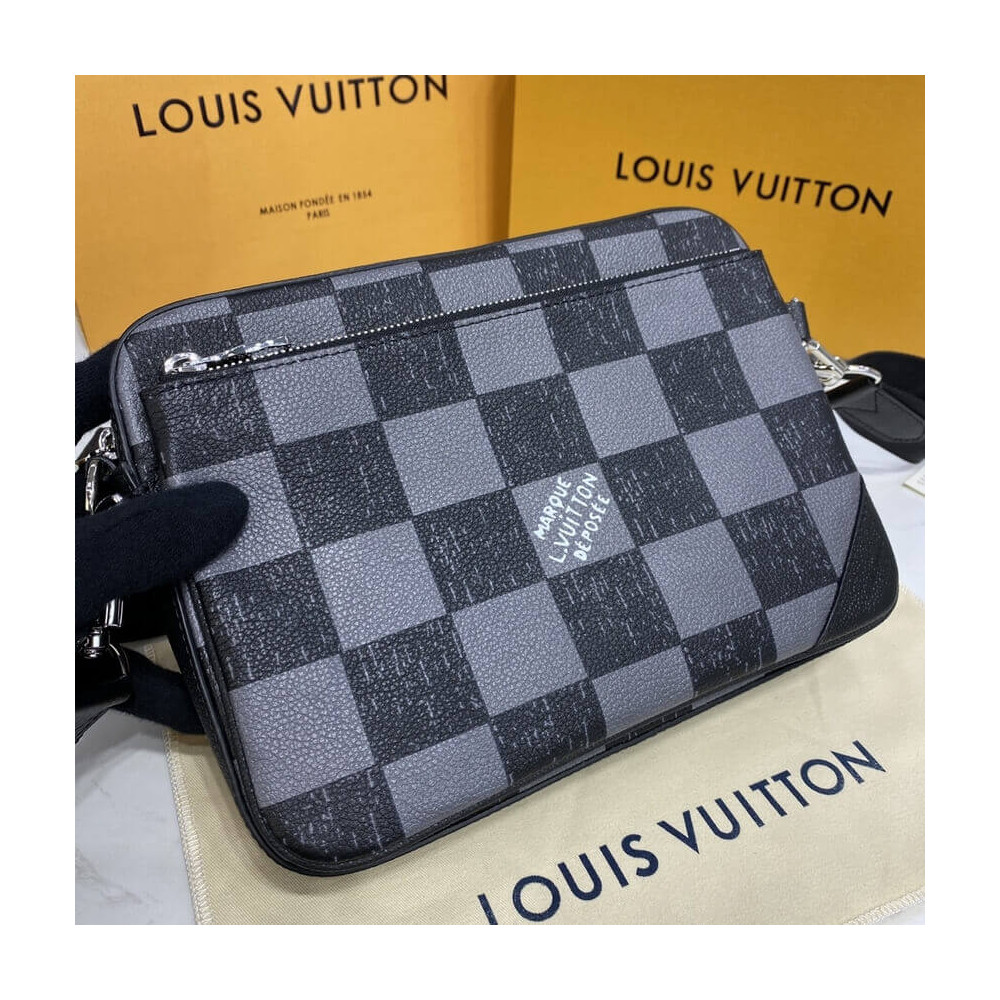 Louis Vuitton Damier Checkerboard Pattern Trio Messenger N80401