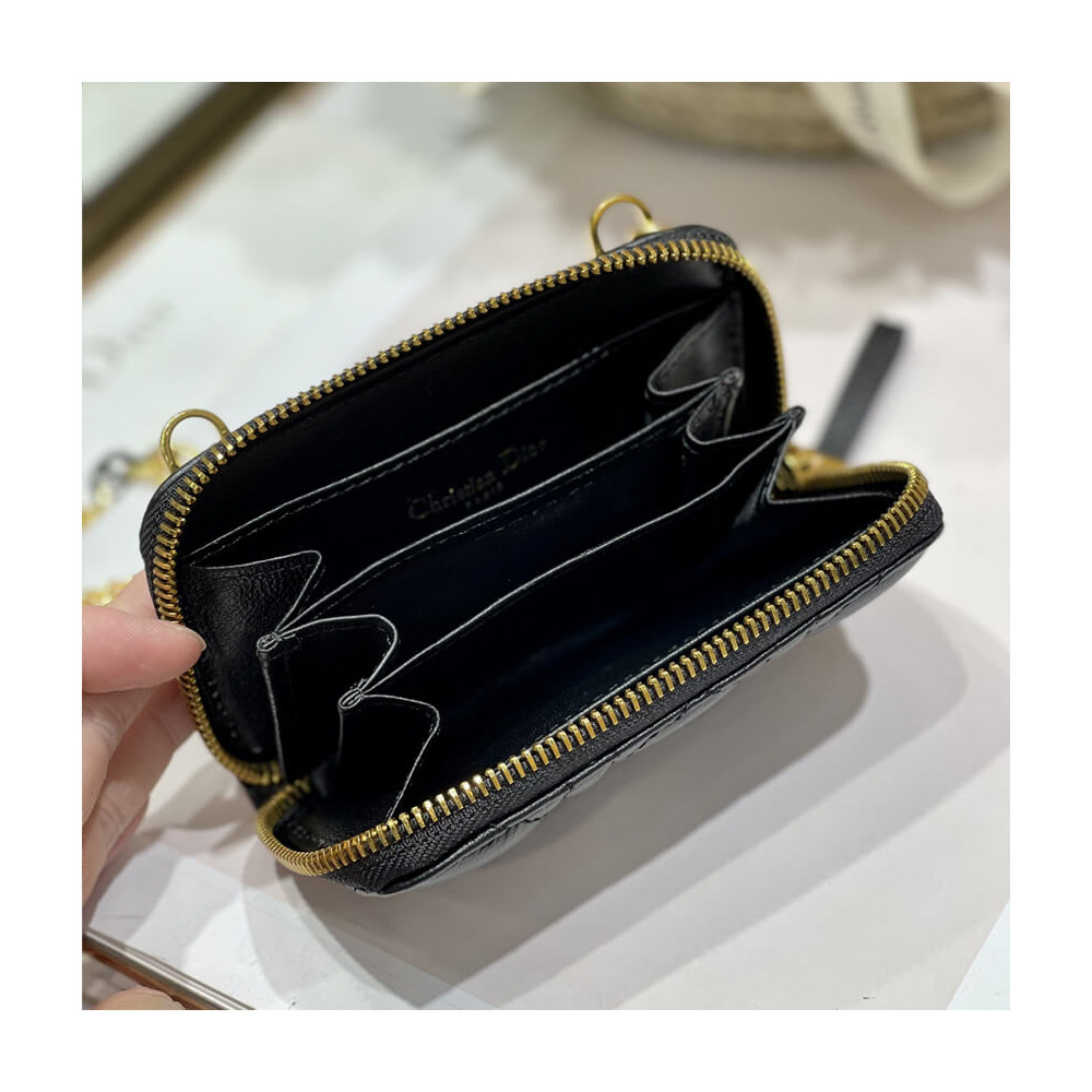 Christian Dior Mini Caro Zipped Pouch S5087