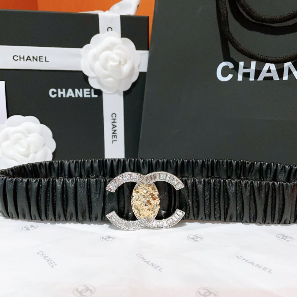 Chanel Elastic Waistbelt Black AA9142