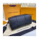 Louis Vuitton Black Leather City keepall M57082