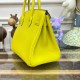 Hermes Birkin 30 Bag Lime Gold Hardware Togo Leather