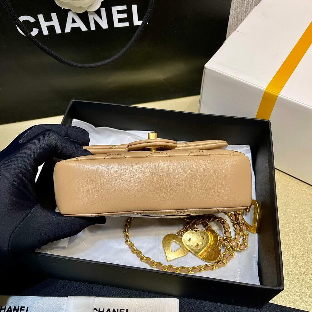 Chanel Mini Flap Bag Heart Chain AS3456