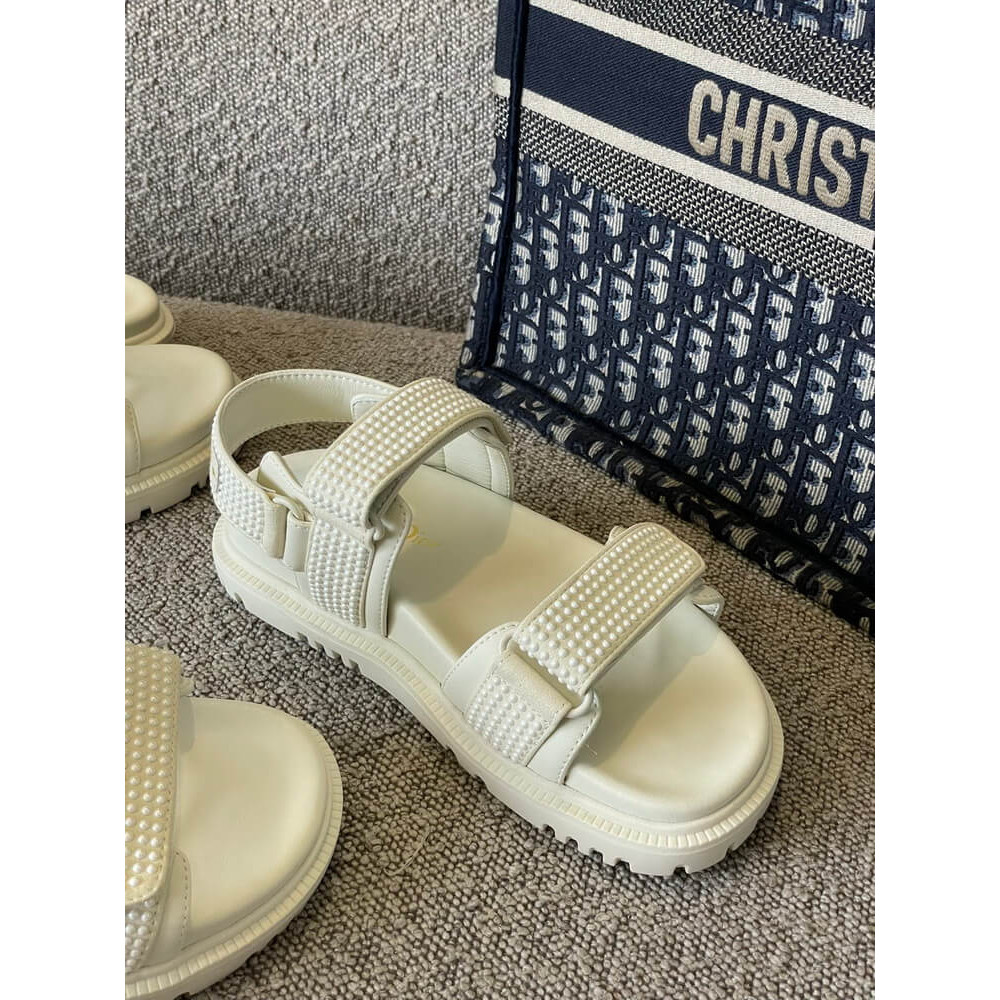 Christian Dior Dioract Sandal with Resin Pearls KCQ567