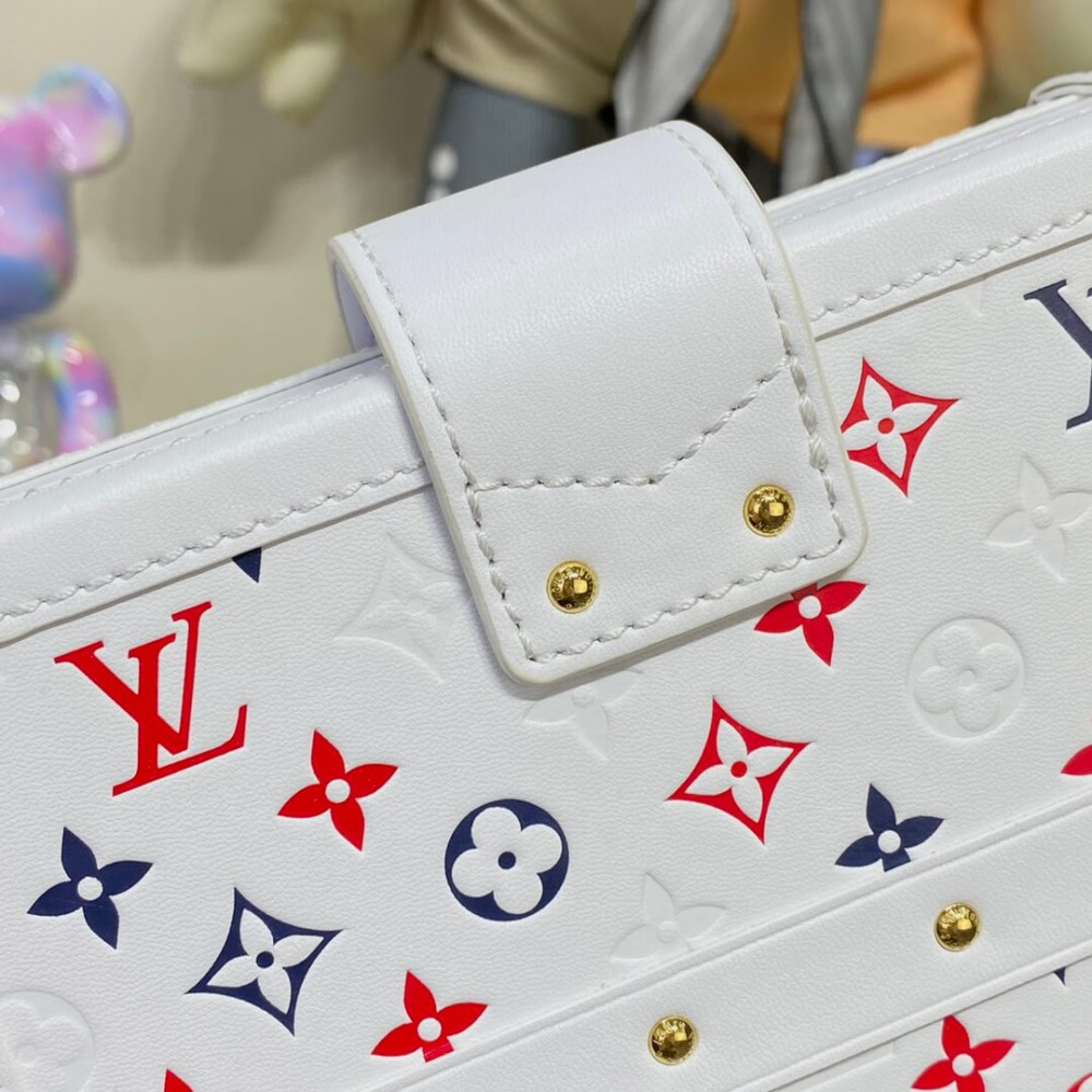 Louis Vuitton Petite Malle M23541 In Monogram Lambskin White