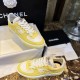 Chanel Fabric Runners Trainers Sneakers G37488 Yellow White