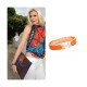 Hermes Narrow Clic H Bracelet In Orange