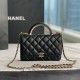 Chanel Wallet On Chain Top Handle Lambskin WOC AP2844 Black