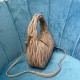 Miu Miu Wander Matelasse Nappa Leather Hobo Bag 5BC153 Sand Beige