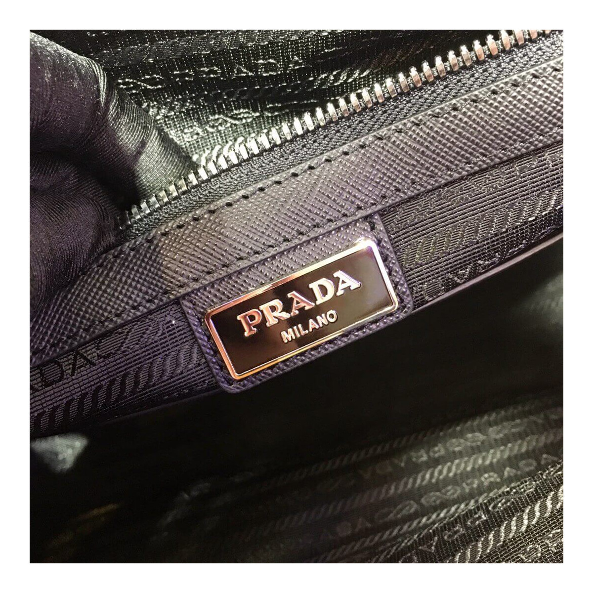 Prada Nylon and Saffiano Leather Bag with Strap 2VD768