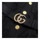 Gucci Cady Silk Wool Vest With Double G 609245