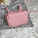 Hermes Picotin Lock Bag in Taurillon Clemence 3Q Rose Sakura