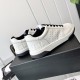 Chanel Logo Low Top Sneakers White Black G38808