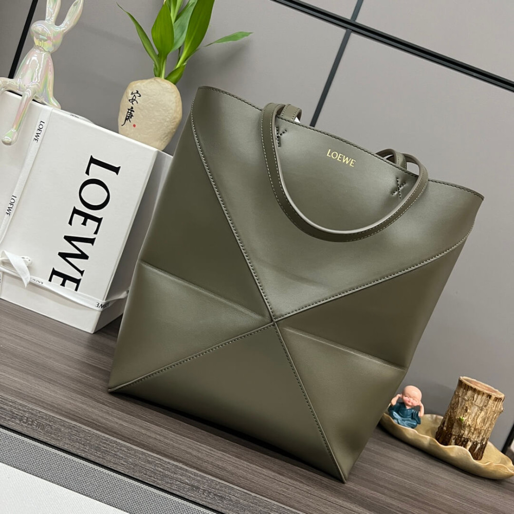 Loewe Puzzle Fold Medium Leather Tote Bag