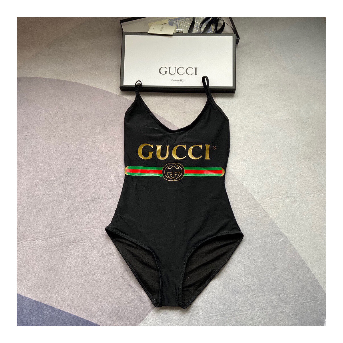 Gucci Logo One Piece Swimsuit 501899