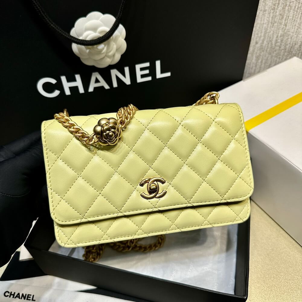 Chanel Camellia Crush Wallet On Chain Lambskin AP3297