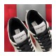 Chanel Grained Calfskin Fabric Logo Sneakers G41350 White Black