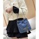 Chanel 22 Mini Handbag in Stitched Denim AS3980