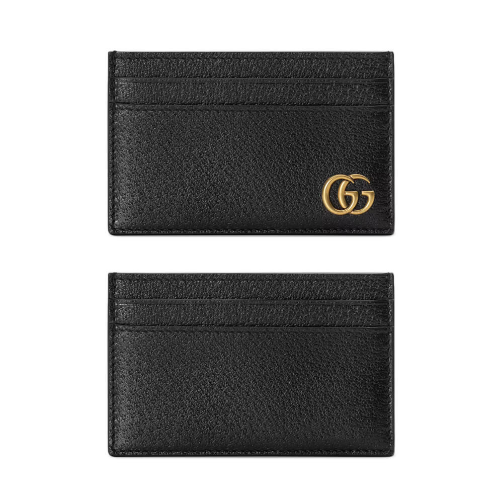 Gucci GG Marmont Metal-Free Tanned Leather Card Case 657588