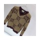 Gucci GG Mohair Wool V-Neck Sweater 639380