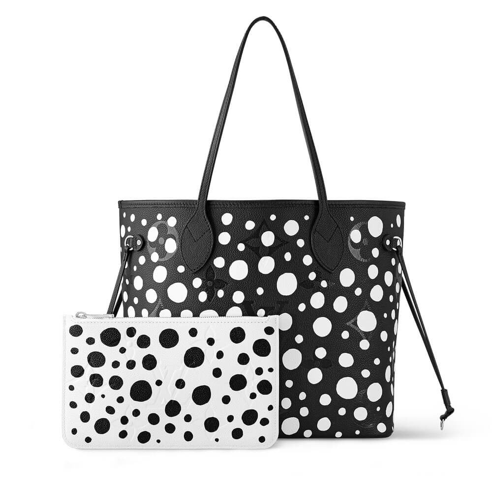 Louis Vuttion Yayoi Kusama Neverfull MM M46390 Black/White