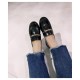 Chanel Patent Calfskin Loafers Black