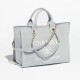 Chanel Deauville Shopping Bag in Mixed Fibers AS3351 Grey