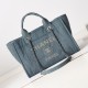 Chanel Deauville Small Shopping Bag AS3351 Denim Vintage Blue