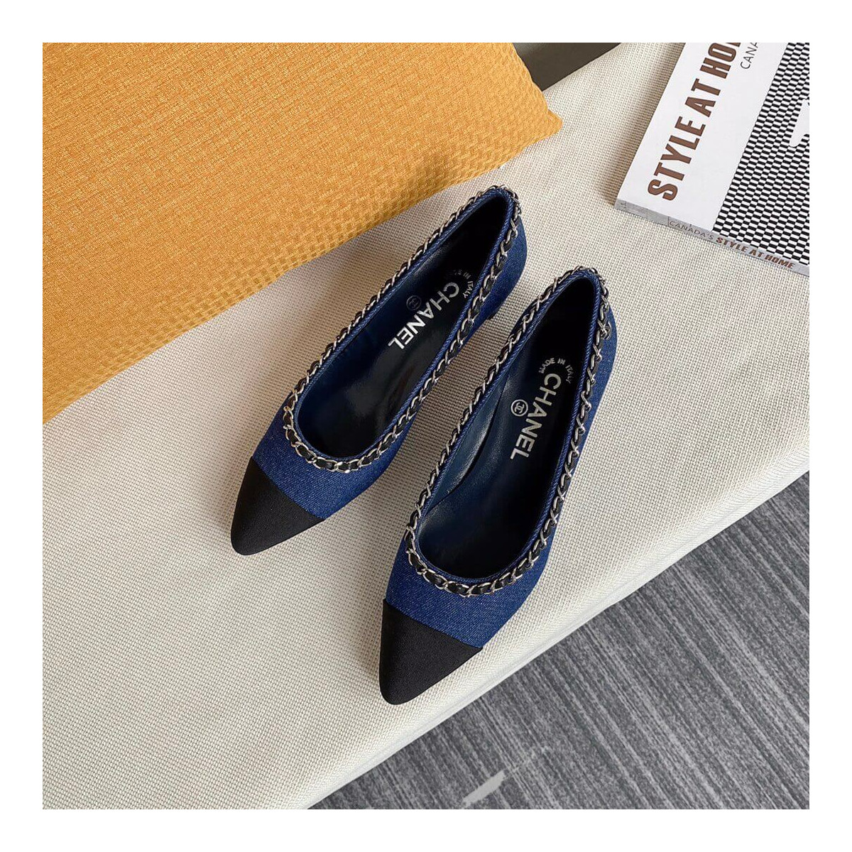 Chanel Denim Pumps G35384