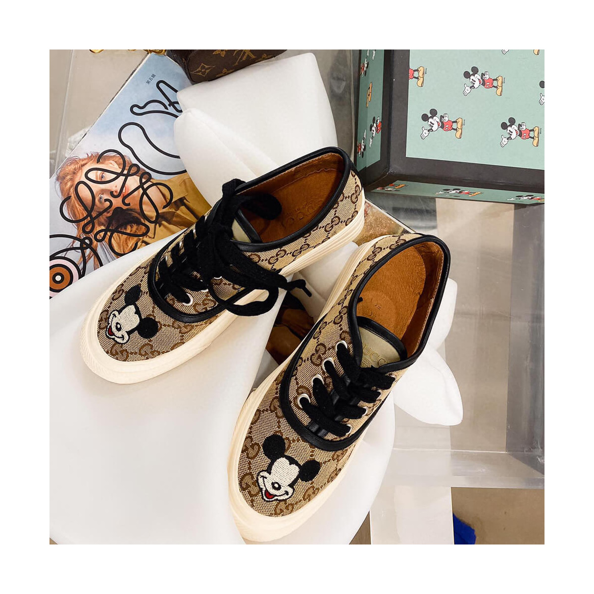 Gucci GG Disney x Gucci Sneaker 875604 Black