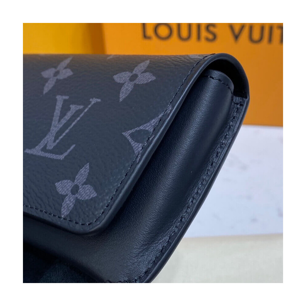 Louis Vuitton Monogram Eclipse Canvas Woody Glasses Case GI0296