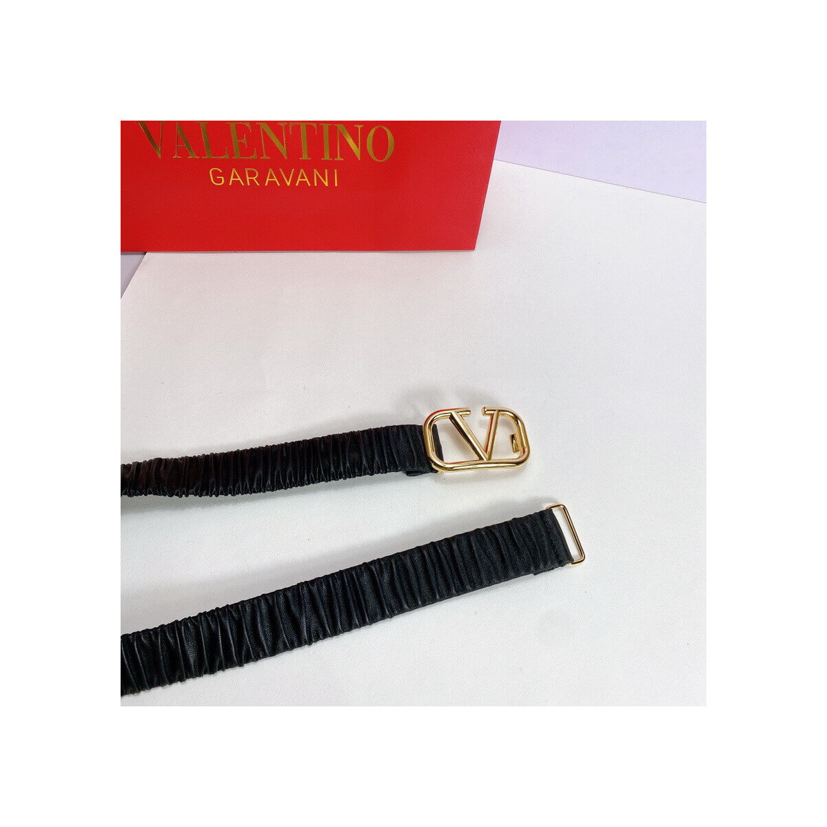 Valentino Garavani Vlogo Elastic 3.0cm Belt