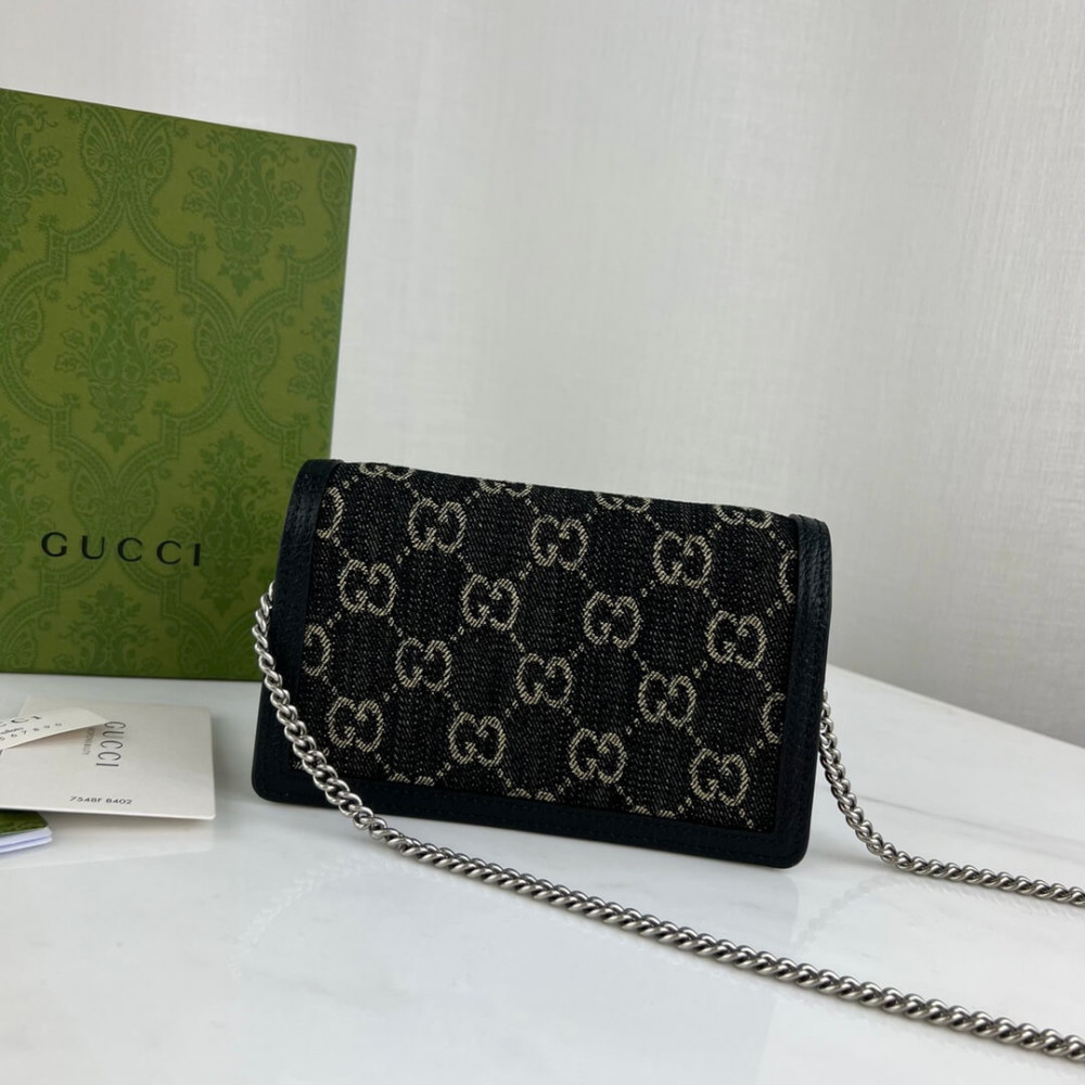 Gucci Dionysus GG Super Mini Bag 476432 in Black