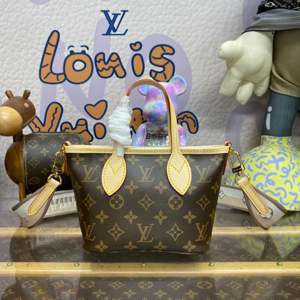 Louis Vuitton Monogram Canvas Neverfull BB M46705 Beige