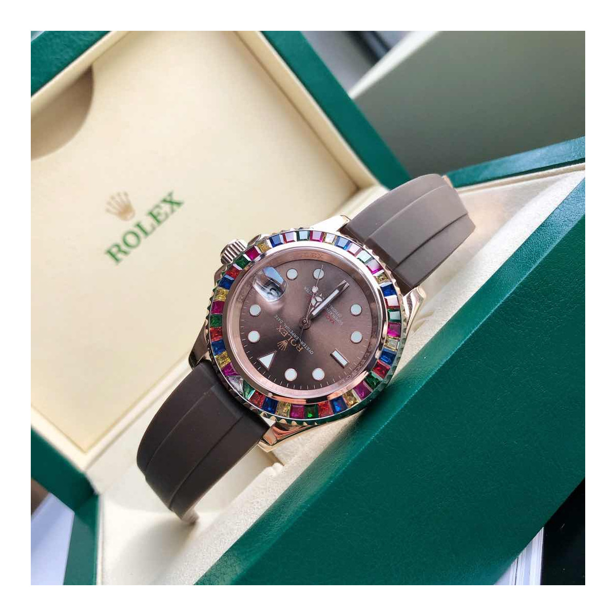 Rolex Yacht-Master 40mm Rose Gold Rainbow 116655