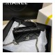 Chanel Enamel Handle Clutch with Chain in Grained Calfskin AP2758