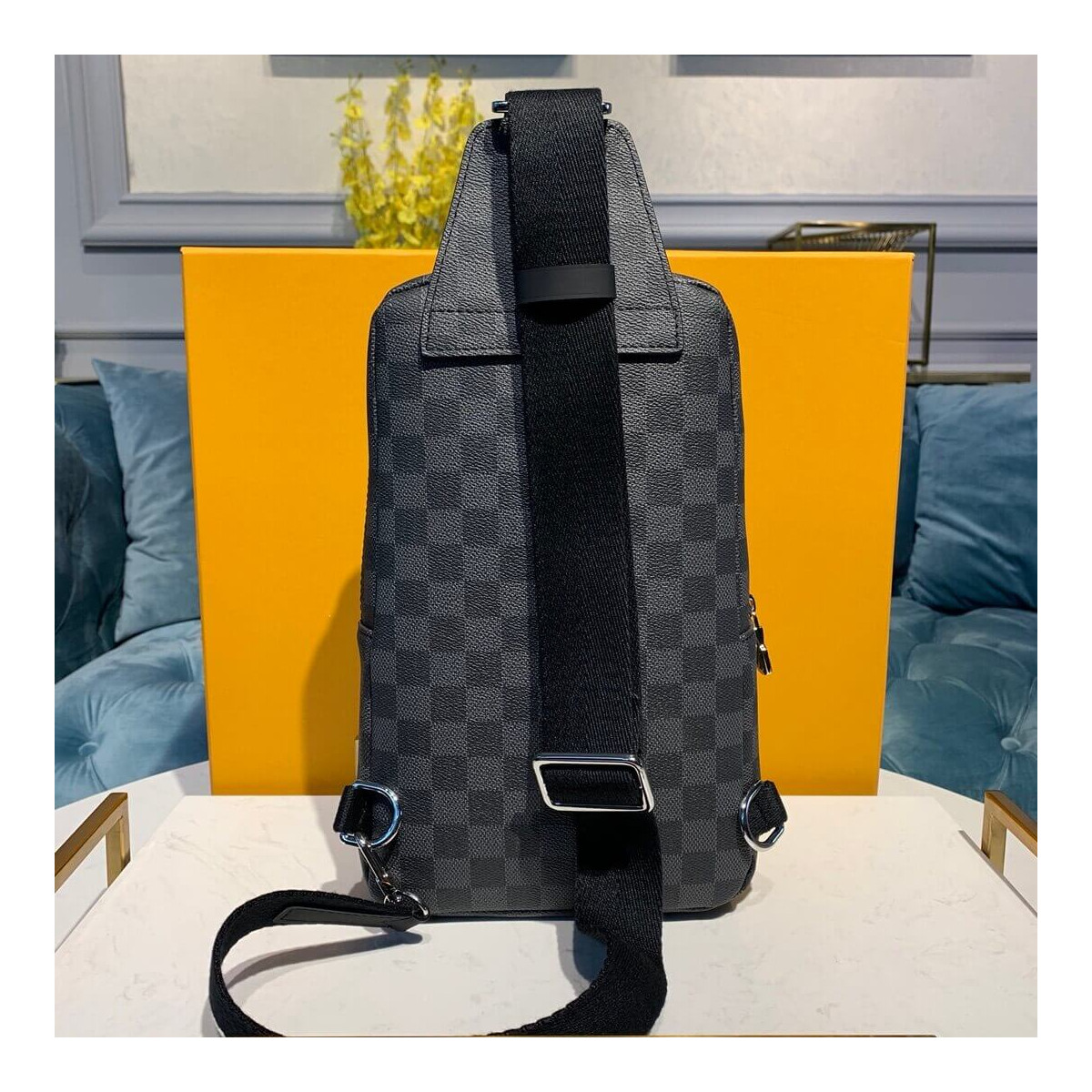 Louis Vuitton Damier Graphite Canvas With Print Avenue Sling Bag N41719