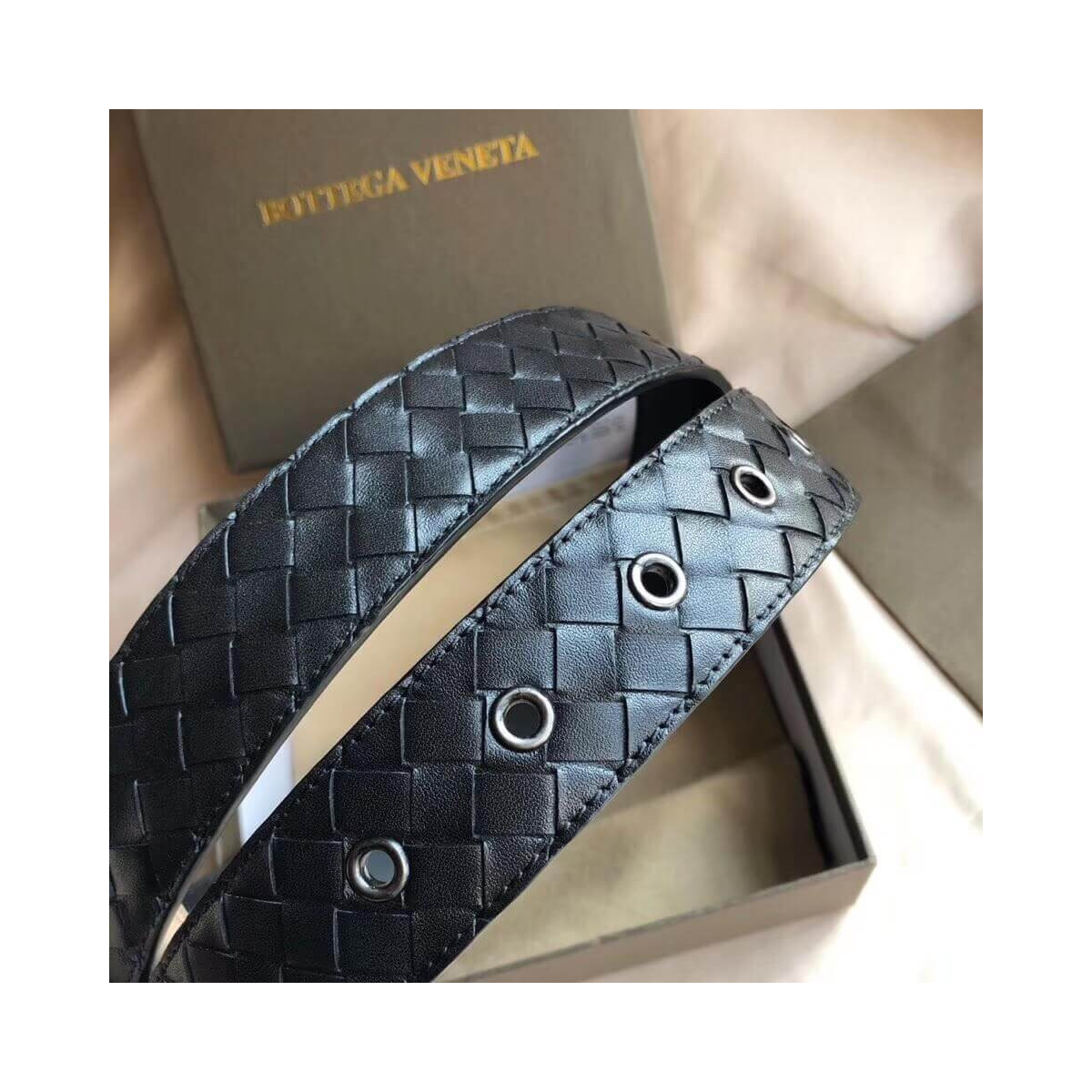 Bottega Veneta Intrecciato Weave Belt 271932