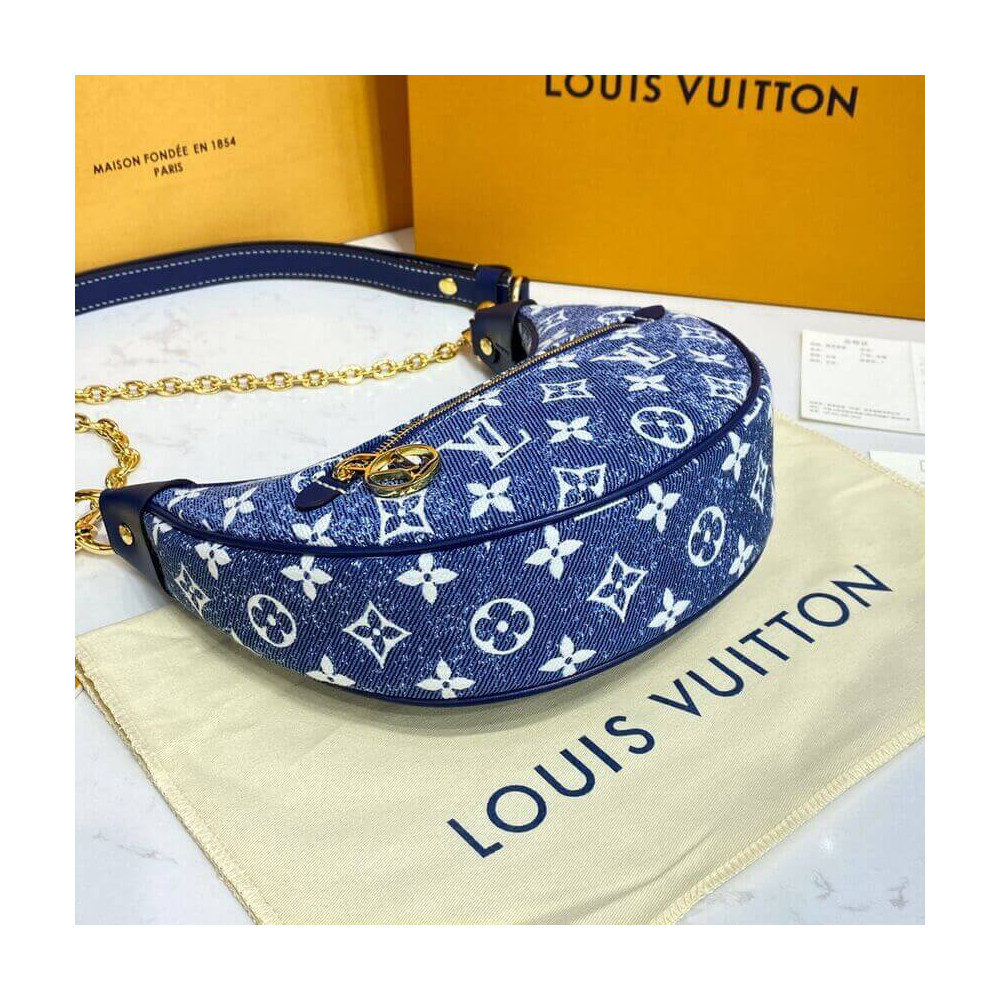 Louis Vuitton Monogram Denim Loop Bag M81166 Blue