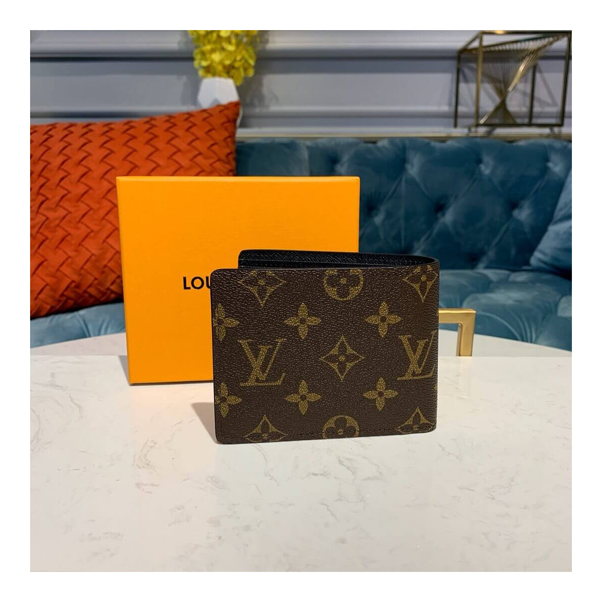 Louis Vuitton Troy Print Multiple Wallet M60895