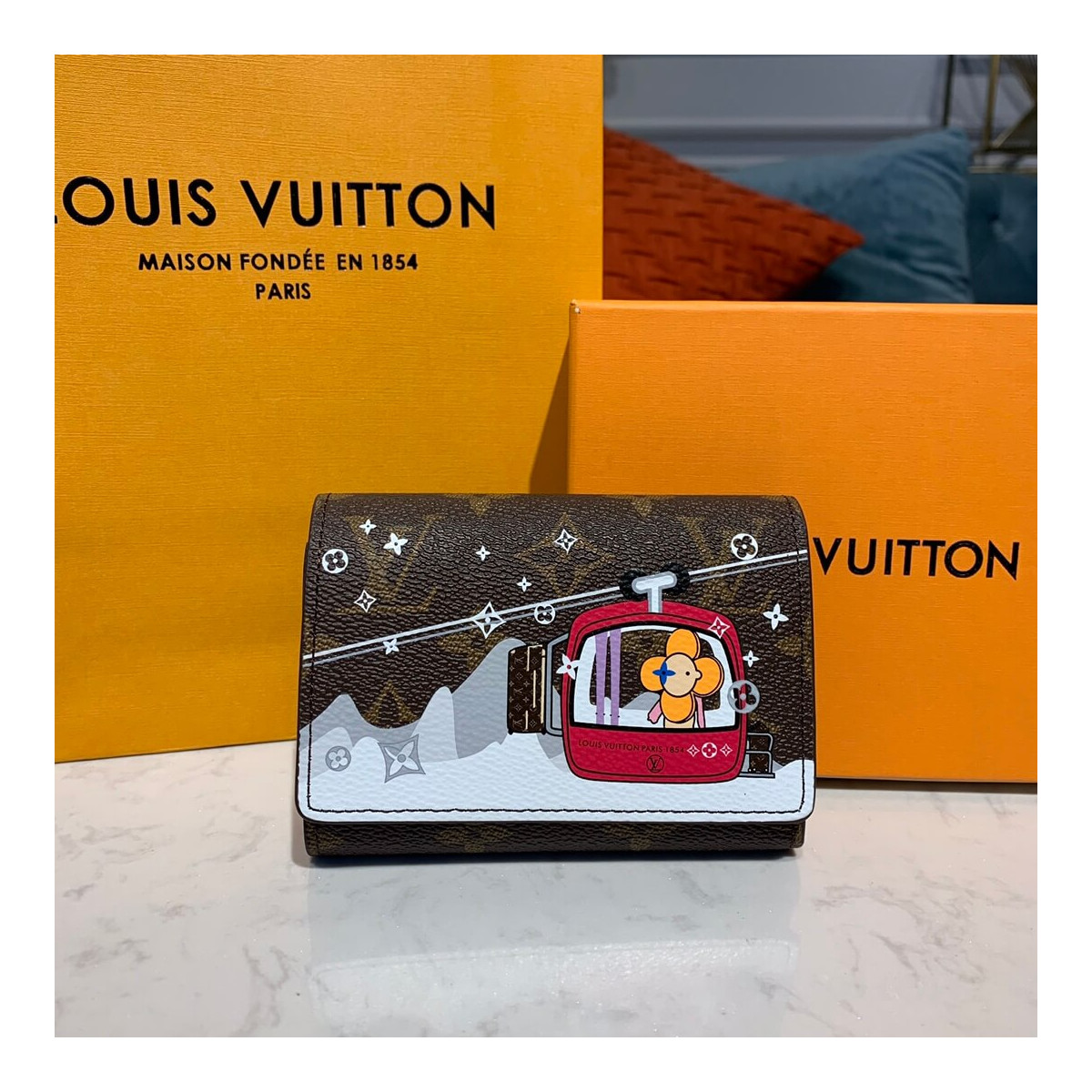 Louis Vuitton Courchevel Victorine Wallet M68492