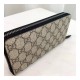 Gucci Kingsnake Print GG Supreme Zip Around Wallet 451273