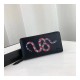 Gucci Kingsnake Print Leather Zip Around Wallet 451273