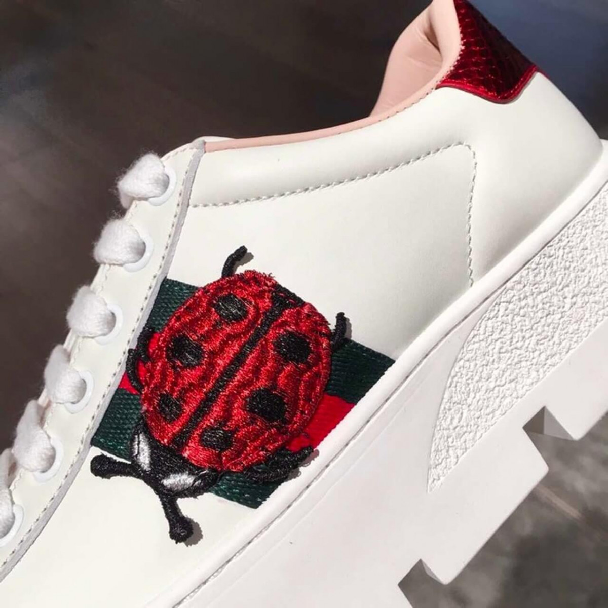 Gucci Ace Ladybug Platform Sneaker ‎‎431920