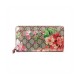 Gucci GG Blooms Supreme Zip Around Wallet 404071 Red