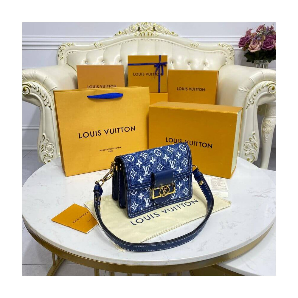 Louis Vuitton Monogram Denim Mini Dauphine M59716