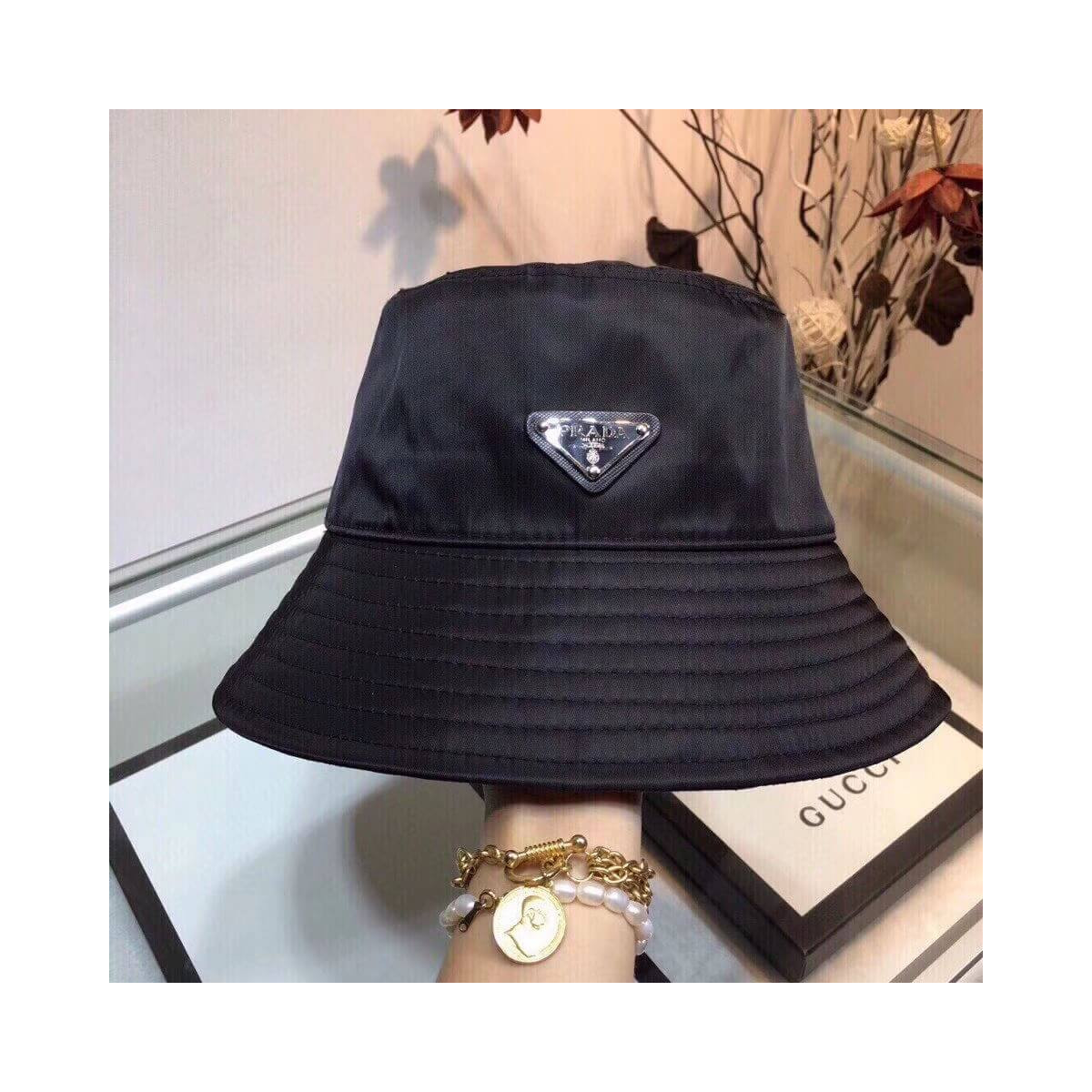 Prada Nylon Rain Hat 2HC137